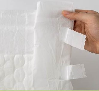 حفاضات للكبار مخصصة من اليابان وكوريا بتصميم OEM، حفاضات لاصقة، حفاضات للكبار للجنسين للاستعمال مرة واحدة 4