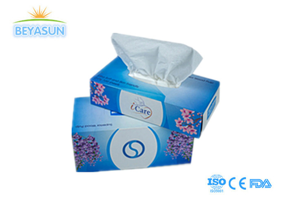 الرقيق 2 Ply 14GSM الورق الخشب العذراء الخضار مكعب أبيض مربع الأنسجة الوجه
