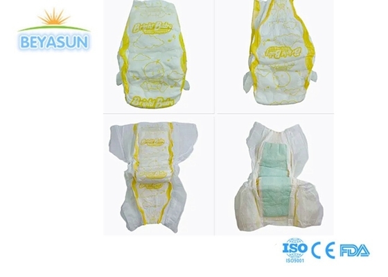 حفاضات أطفال جافة يمكن التخلص منها مقاس XL XXL ناعمة قابلة للتنفس مانعة للتسرب طباعة مميزة فائقة اللطافة سادة